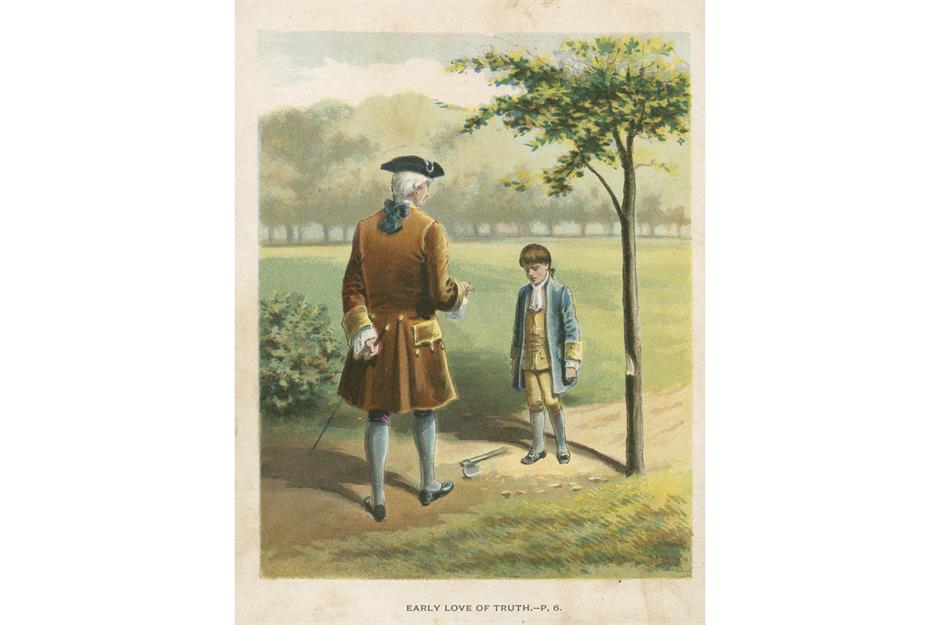 5. George Washington may well have told a lie